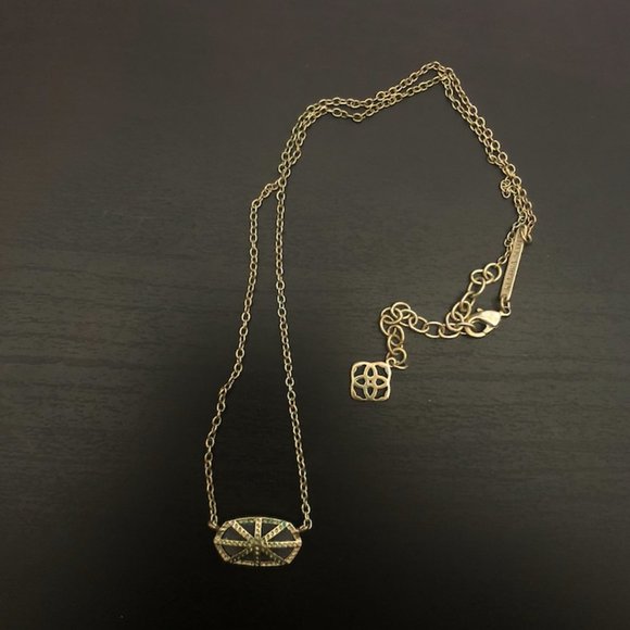 KENDRA SCOTT ELISA GOLD PENDANT IN PLATINUM DRUSY - Picture 5 of 7